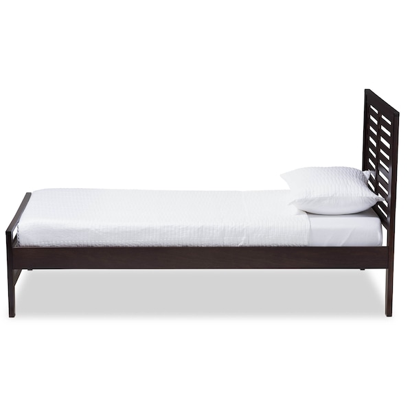 Sedona Modern Dark Brown-Finished Wood Twin Platform Bed